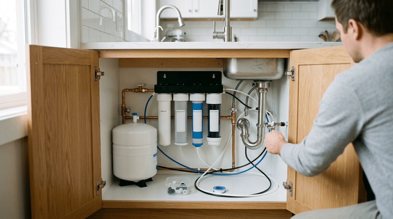 How to Install an Under Sink Water Filter and Reverse Osmosis System